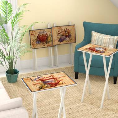 Lark Manor Reta Tray Table Set Reviews Wayfair